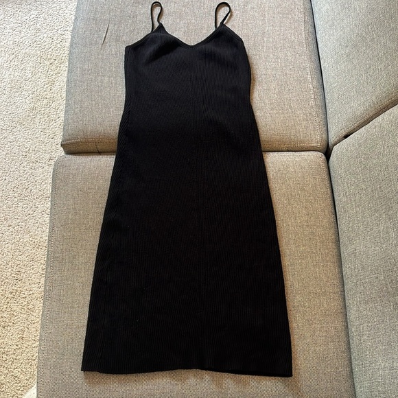 ✨ Abercrombie & Fitch Ribbed Midi V-Neck Sweater Dress in Size : XL ✨ - Picture 10 of 11
